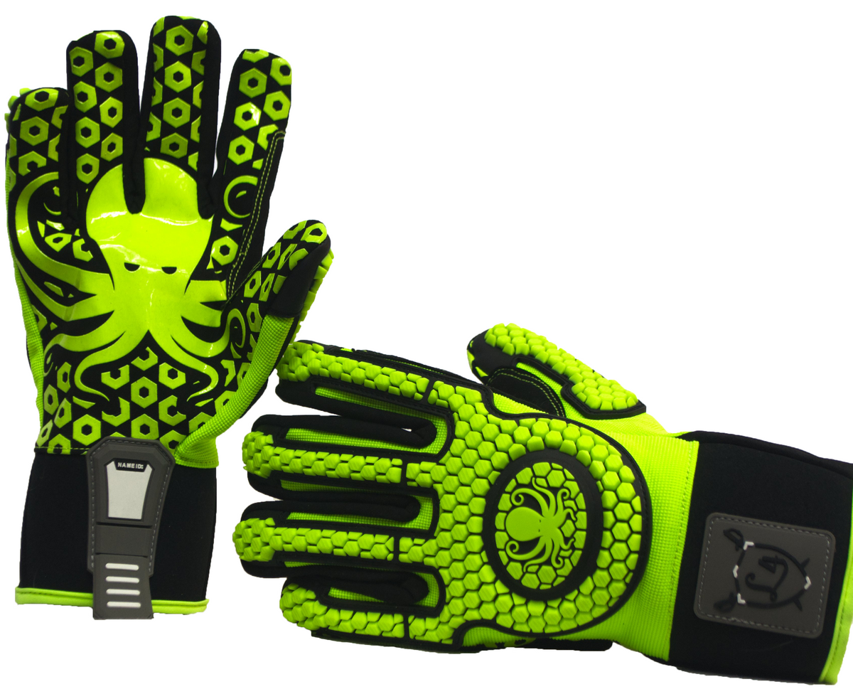 SAFEGEAR Impact-Reducing Mechanics Gloves Large, 1 Pair - EN388 & ANSI  Level A1 Cut-Resistant Black & Lime Green Work Gloves for Men and Women 
