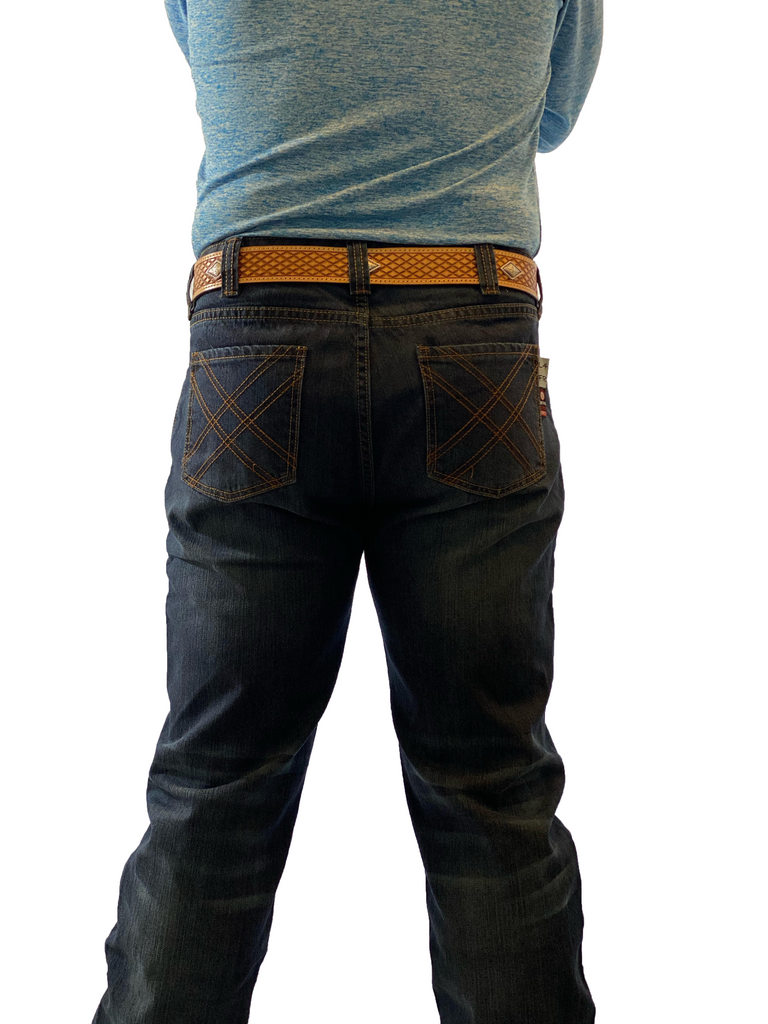Man standing in B1 Relaxed fit jeans